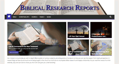Desktop Screenshot of biblicalresearchreports.com