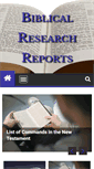 Mobile Screenshot of biblicalresearchreports.com